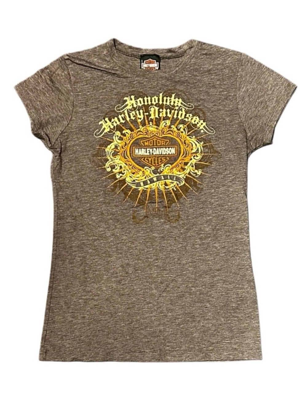 Honolulu Harley-Davidson Women's Graphic Tee Size M